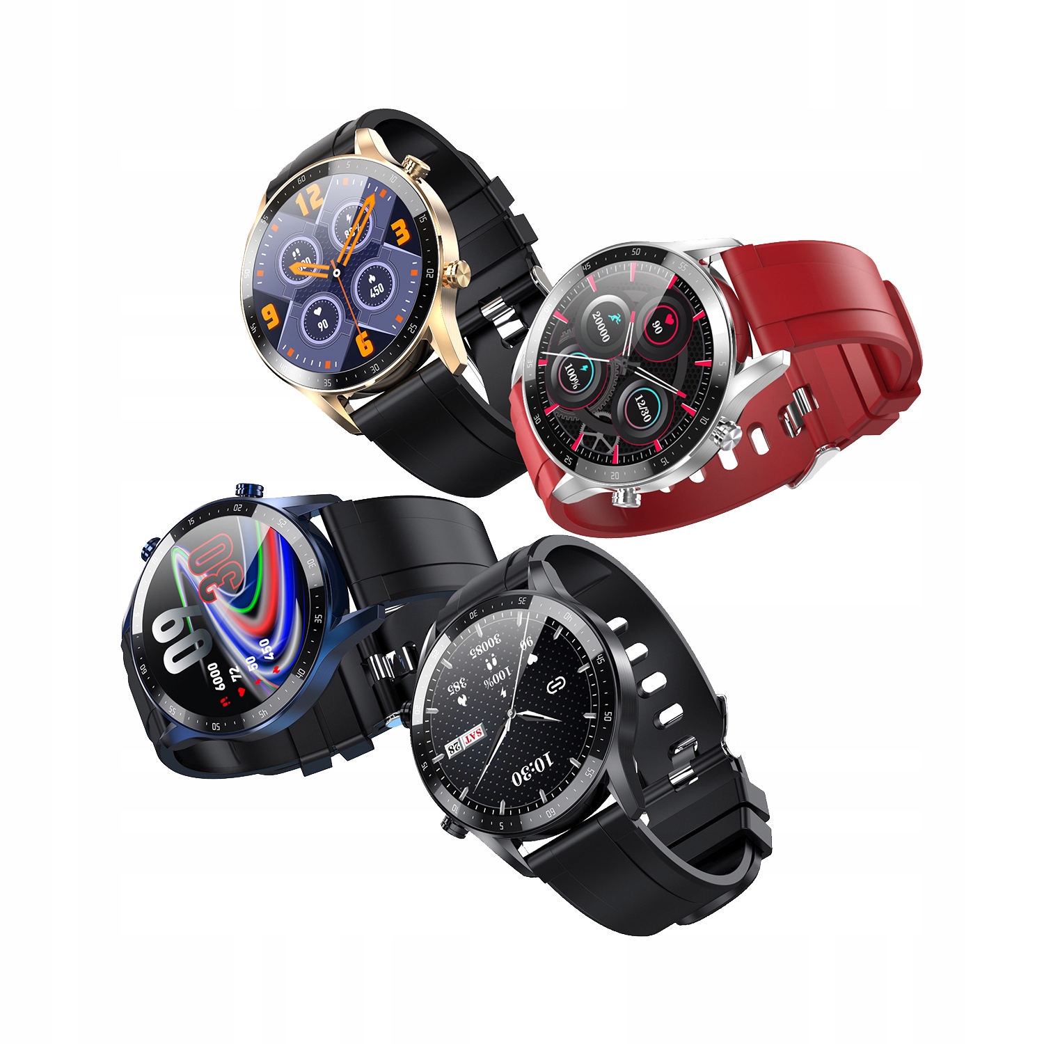 SMARTWATCH MĘSKI ZEGAREK SPORTOWY POLSKIE MENU ROZMOWY SMART WATCH POMIARY Komunikacja Bluetooth