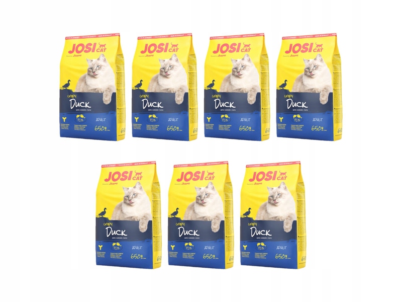 Karma dla kota Josicat Crispy Duck Kaczka 7 x 650 g
