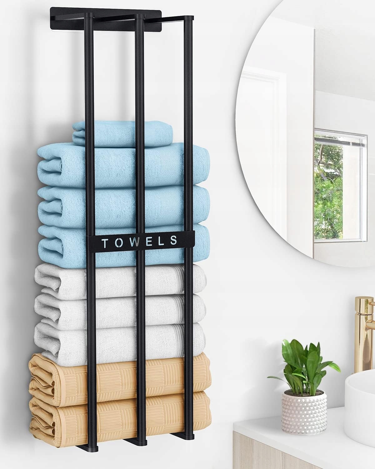Držák na ručníky Nástěnný věšák Loft 75 cm x 21,5 cm