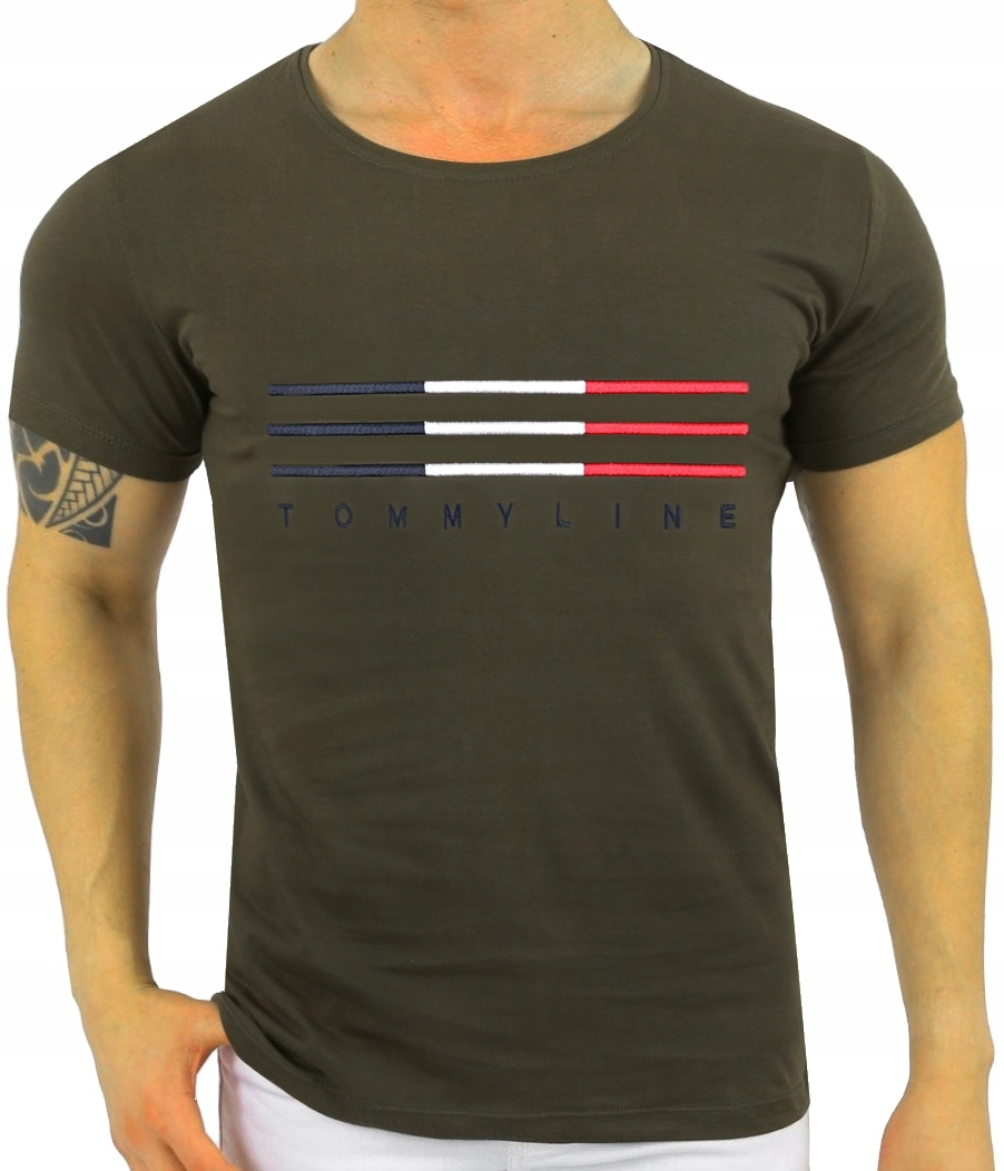 

T-shirt Męski Koszulka Tommy Slim Kolory