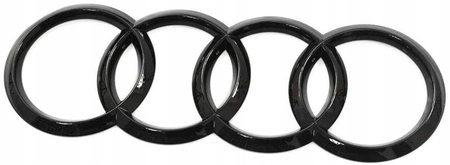 Audi 4M8071802 znak 200mm logo na zadní straně černé lesklé razítko