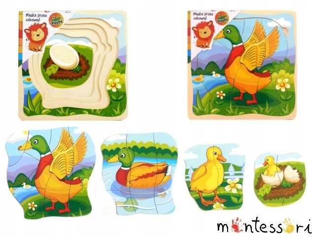 

Top Bright puzzle drewniane warstwowe kaczka