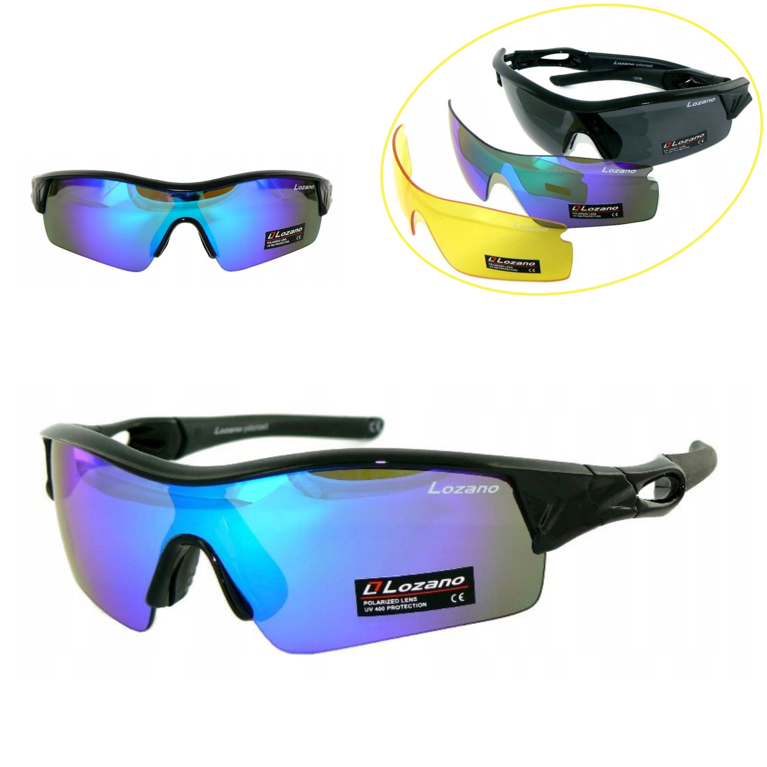 Pánské Námořnické Brýle Polarizace UV400 S Vyměnitelnými Čočkami Pouzdro