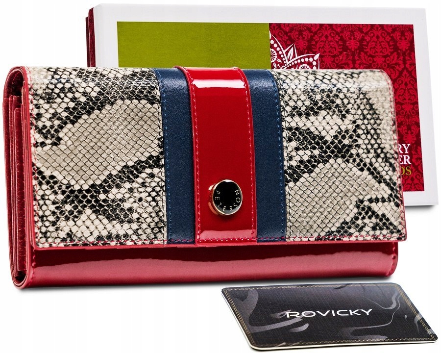 Lumarko Elegantní dámská peněženka s hadím vzorem
