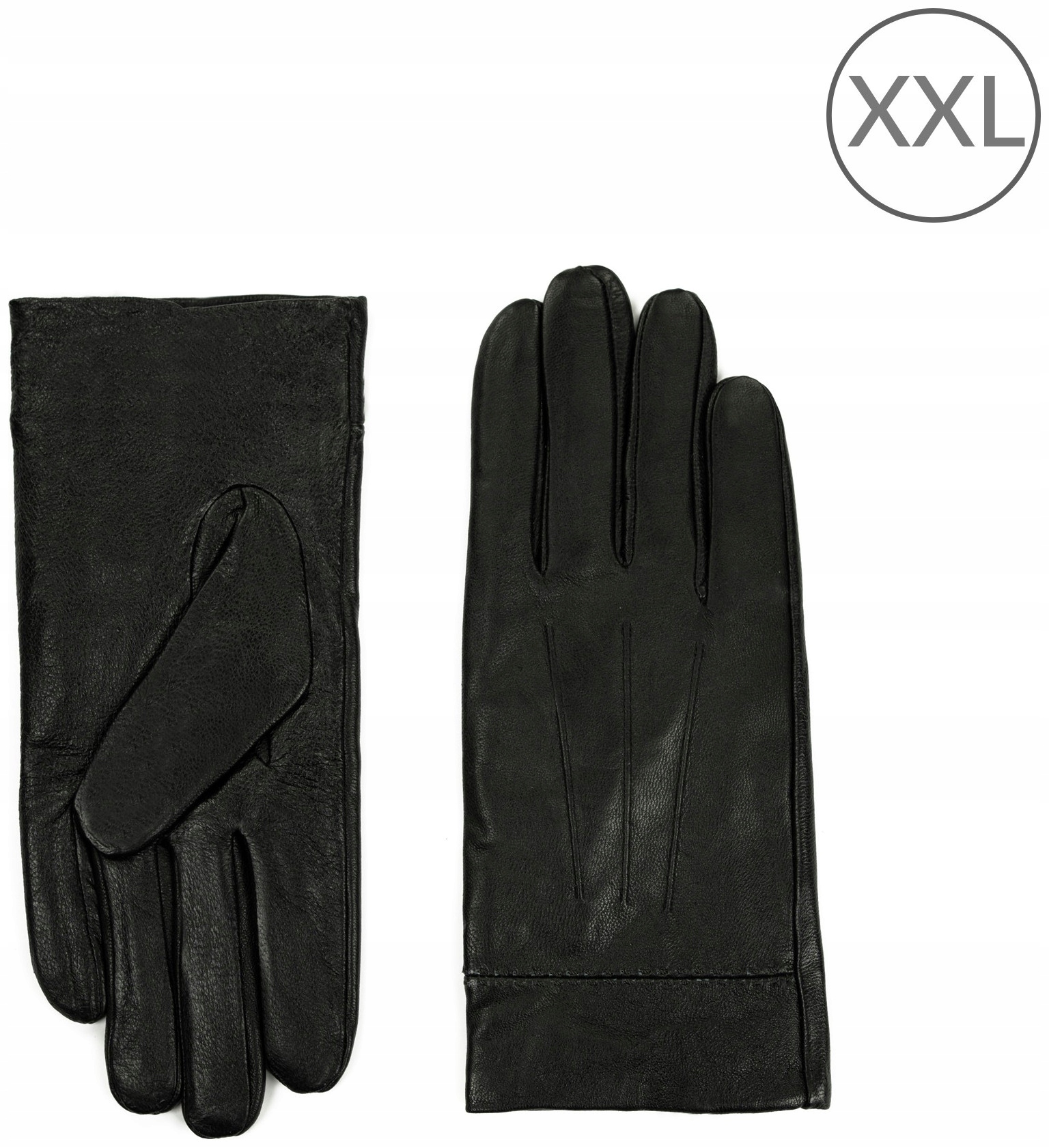 Pánské kožené rukavice Jasper elegantní, zateplené Černé