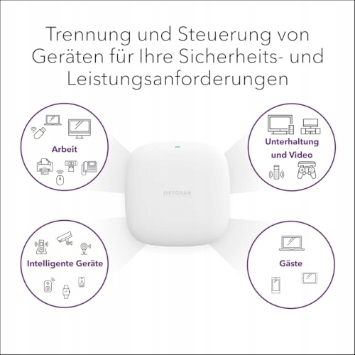 NETGEAR WAX210 WiFi 6 Dualband AX1800 1G PoE dla 128 urządzeń — miniatura 4