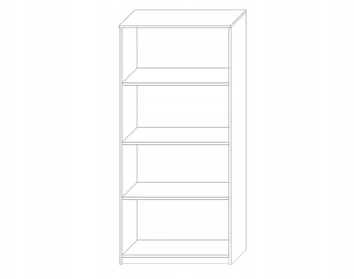 Szafa ubraniowa 3P z półkami 80cm Sonoma Lancelot! Kod producenta Szafa