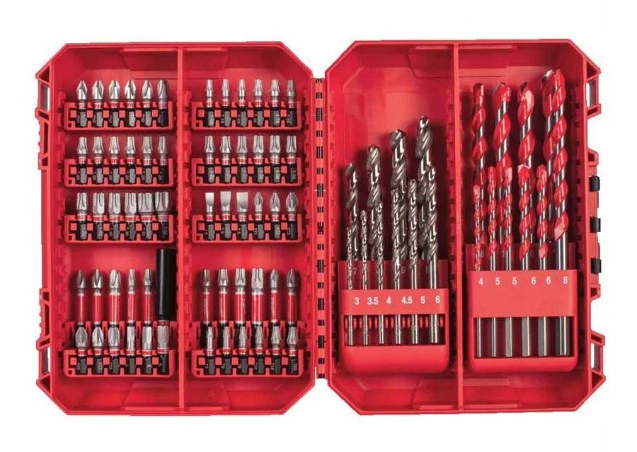 Milwaukee 4932501309 zestaw 80 szt. końcówek i wierteł udarowych 1/4''