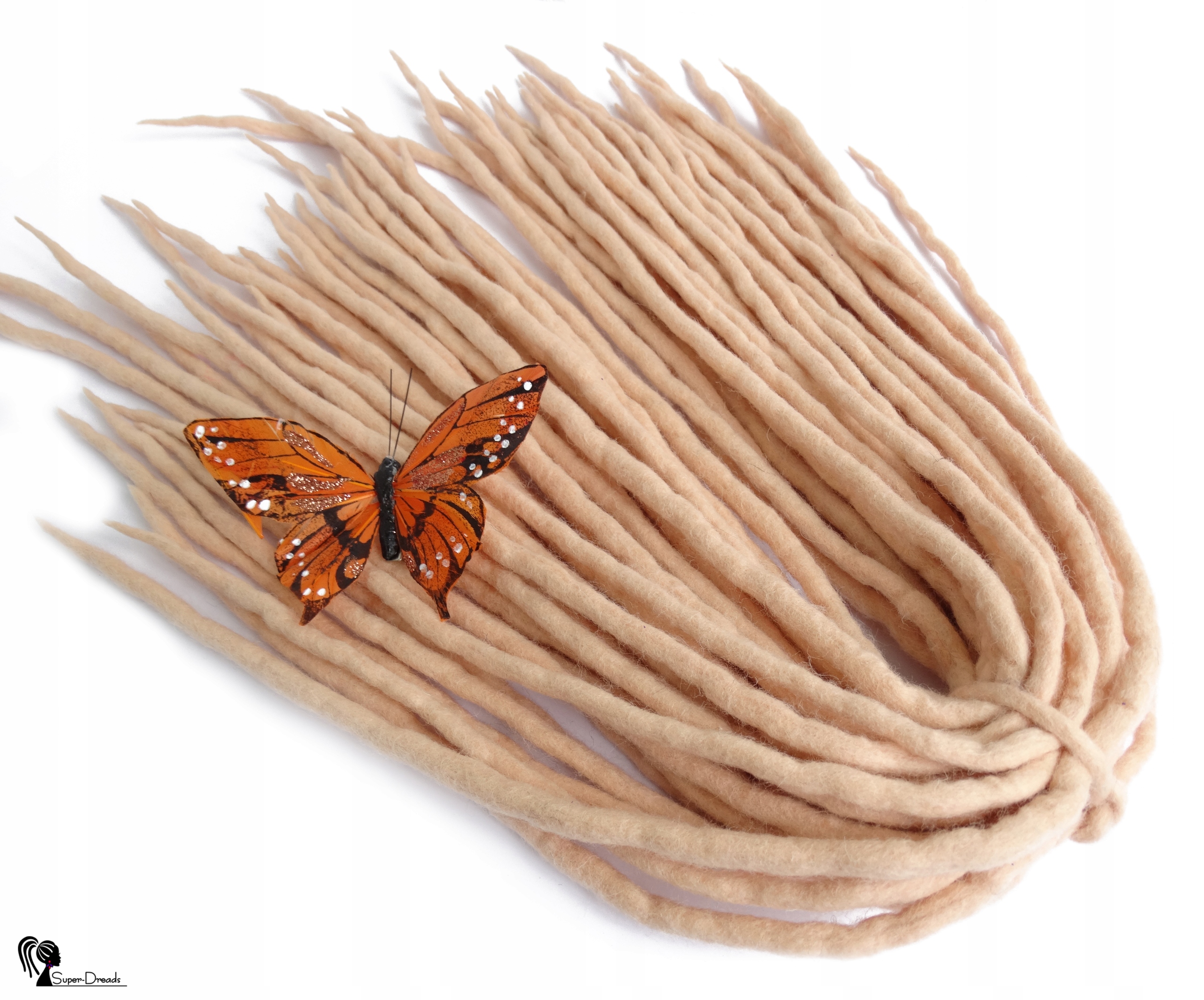 Vlněné pastelky, oranžové, Broskvová Pěna, 40 kusů