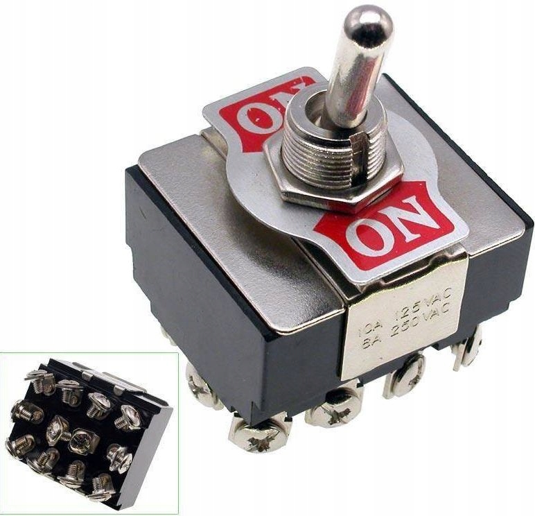 

Przełącznik KN3B-402 2-poz. poczwórny On-on 4PDT