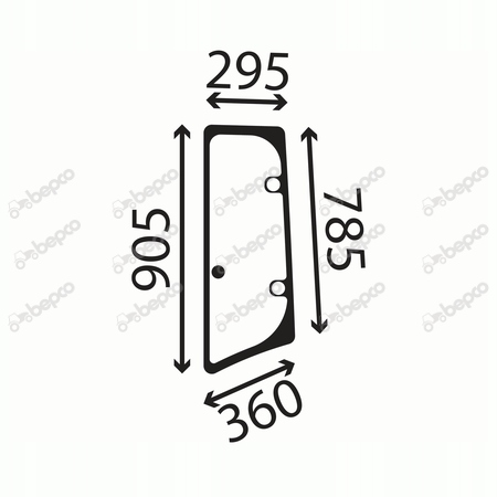 sklo Claas Arion boční levé 21603471
