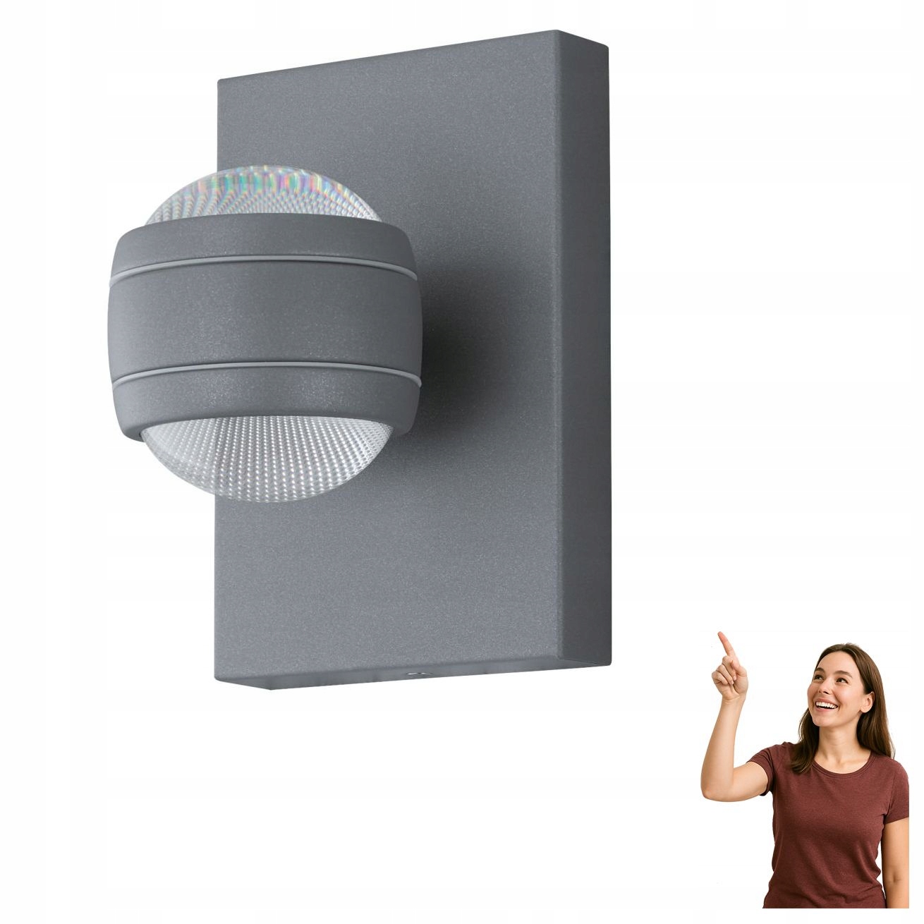 Led venkovní nástěnné svítidlo 2x3,7W Sesimba 94796 Eglo