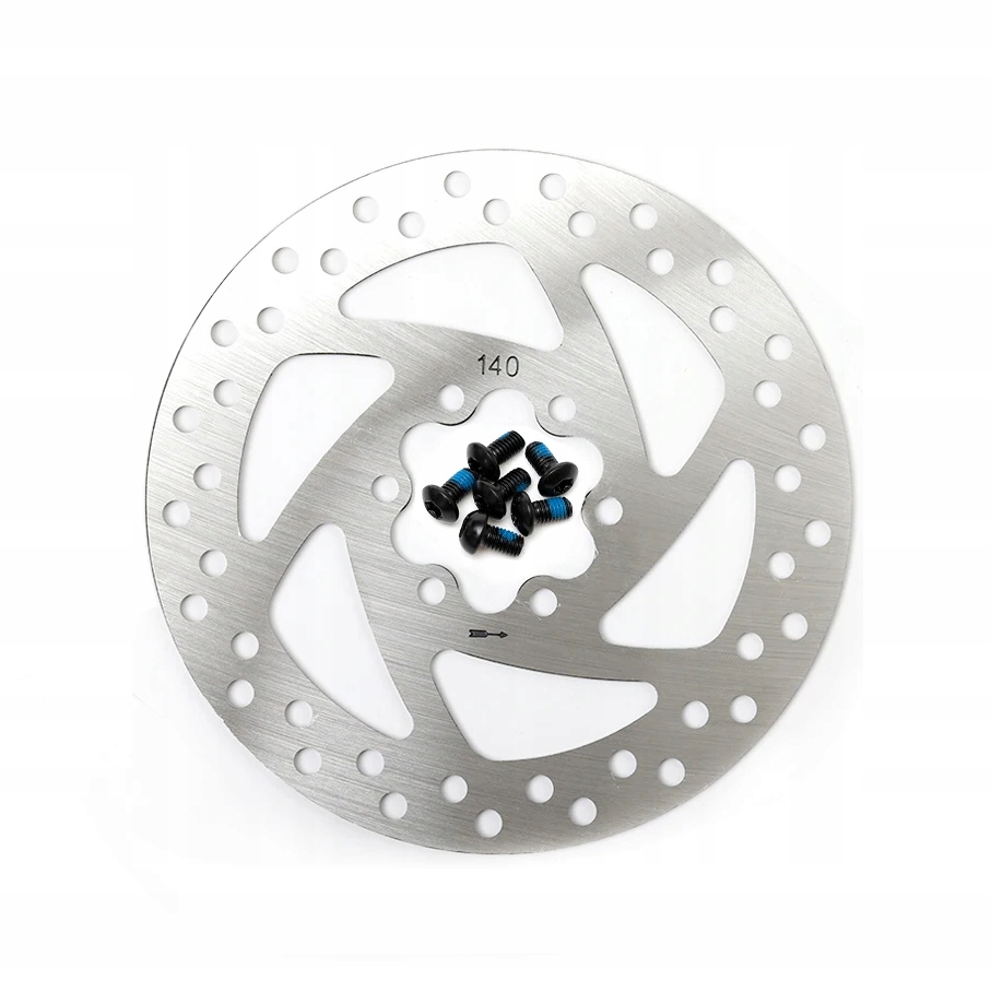 Tarcza Hamulcowa 140mm + śruby do Kugoo KuKirin G2 MAX Kolor srebrny