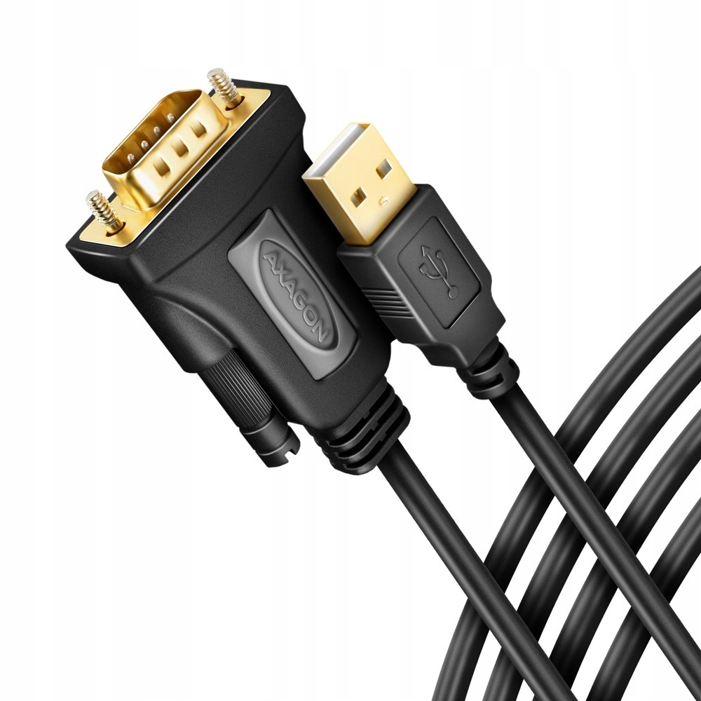 ADS-1PQN Adapter Usb 2.0 > RS-232 Port szeregowy, 1,5m kabel, chip Ftdi