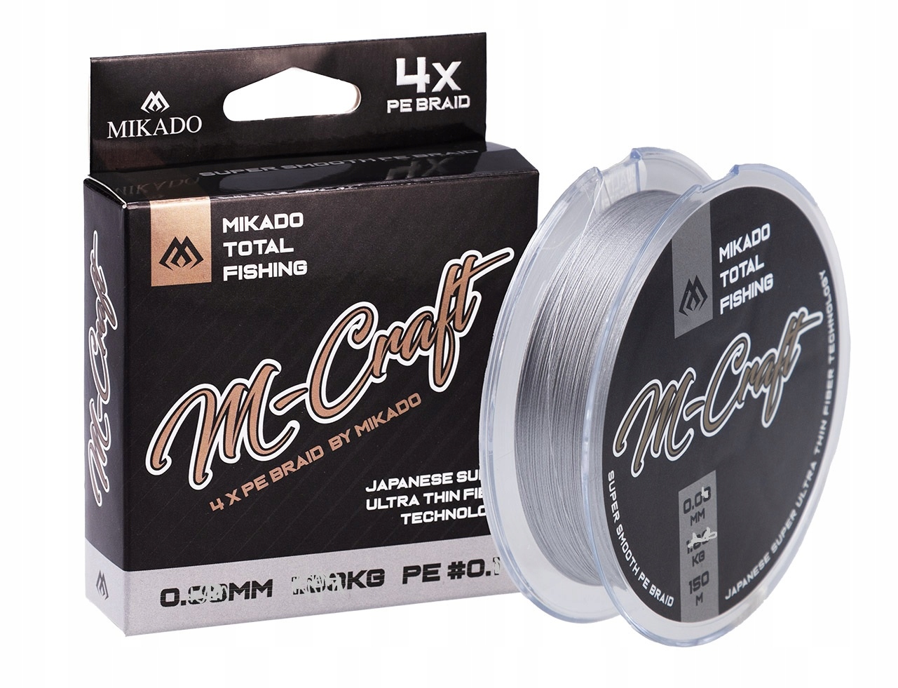 Plecionka Ultralight M-Craft Braid 0.08 mm/4,51 kg/150m Steel Grey