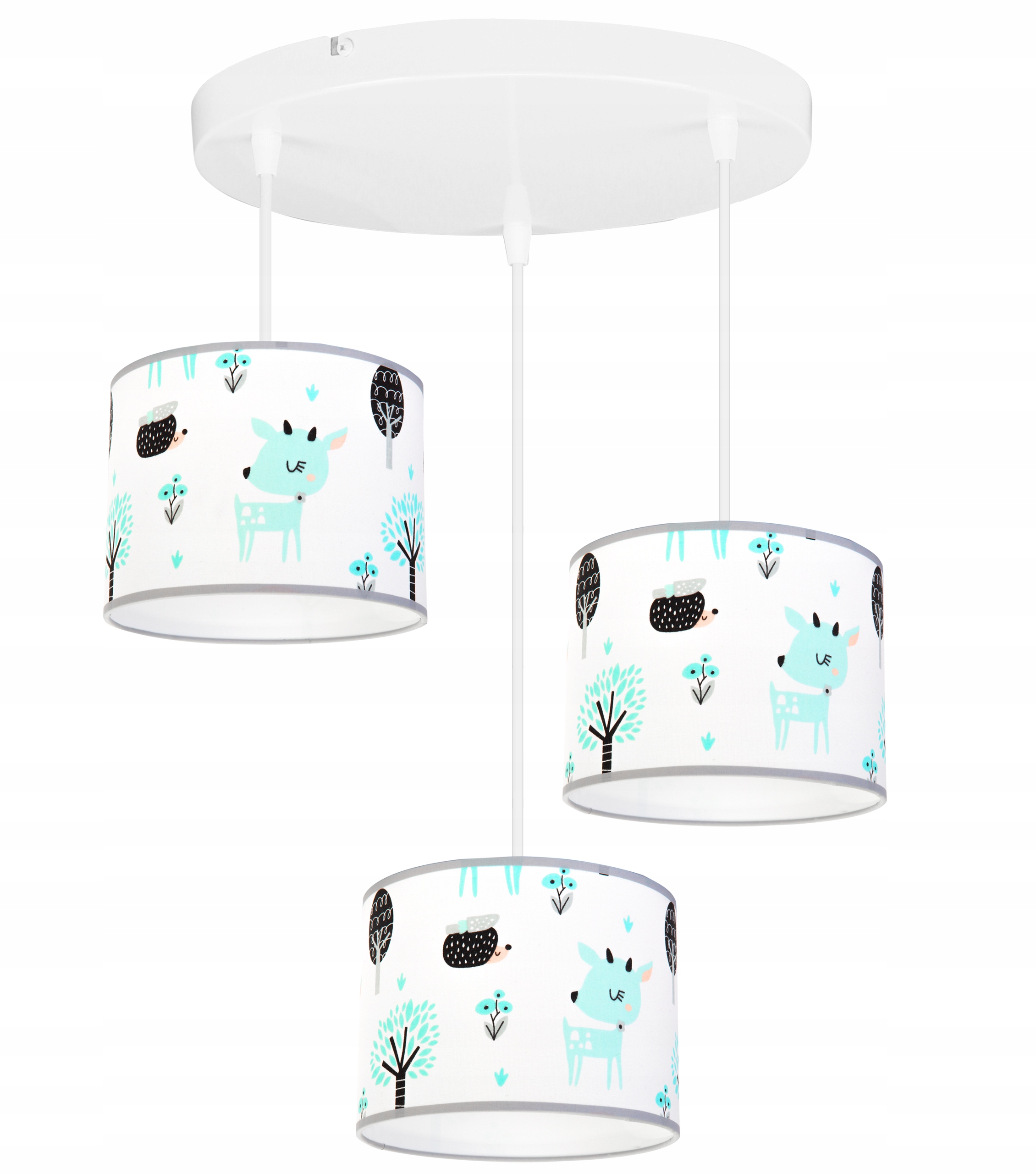 LAMPA WISZĄCA SUFITOWA LOFT DZIECIĘCA ABAŻUR LED Długość/wysokość 85 cm