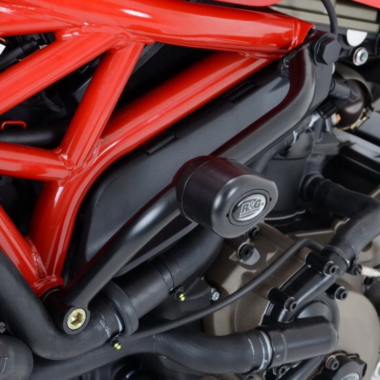 Aero padacie chrániče Ducati Monster 821 a 1200, čierne