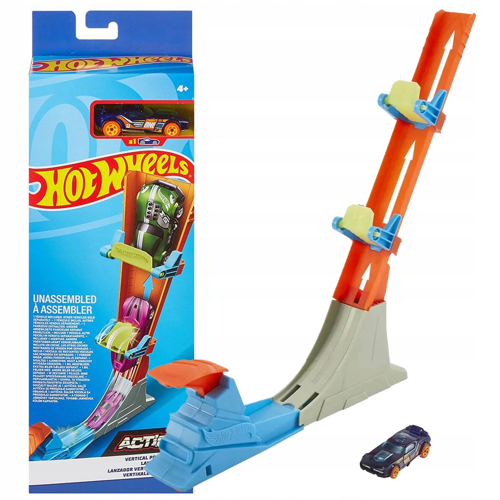 HOT WHEELS ZESTAW WYZWANIE PIONOWY RAJD + AUTKO