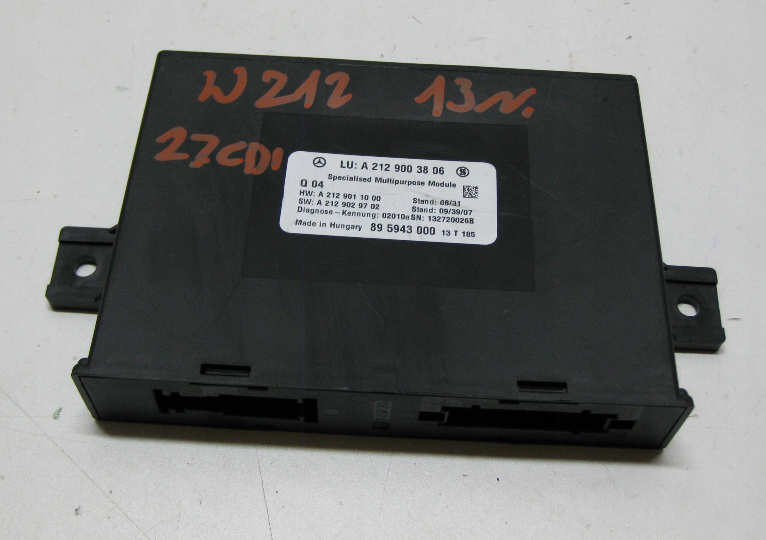 MERCEDES W212 LIFT E class 13R module control unit KOMFORTU A2129003806