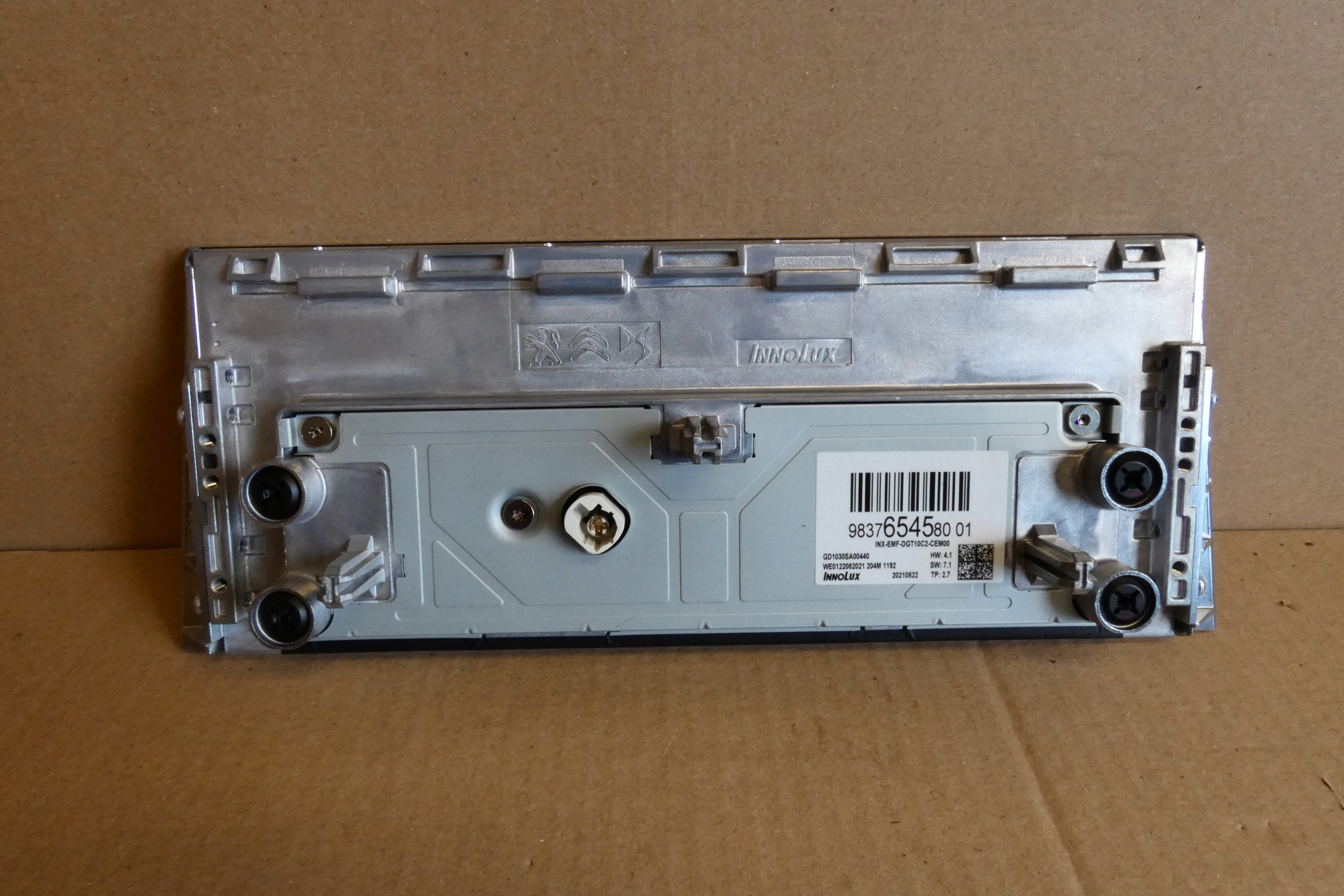 display control panel 308 III T10 9837654580 9834362680 98350200ZD