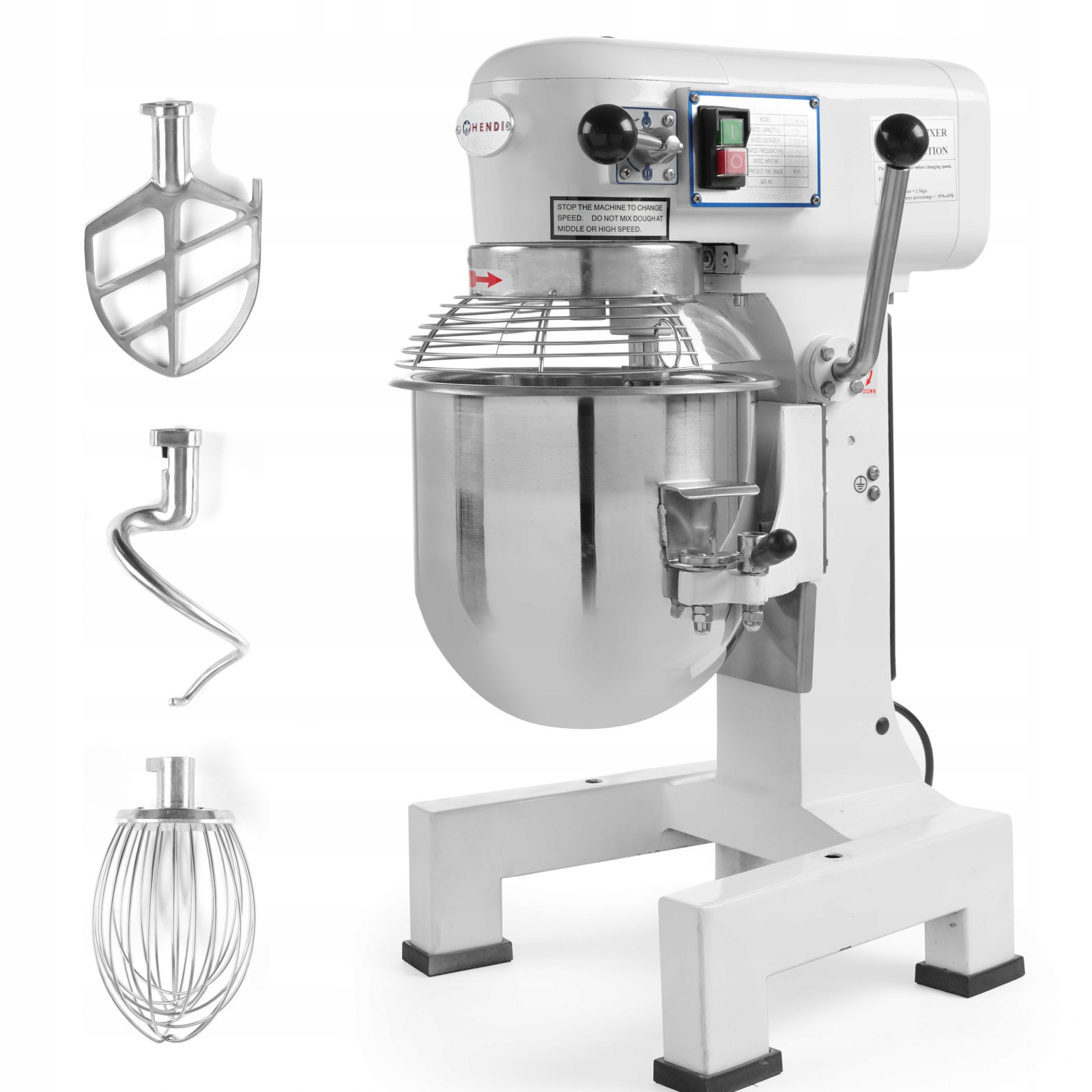 Planetární Mixér Hendi 20 L 1100 W 230 V Na Těsto, Cukrárna, Pekárna