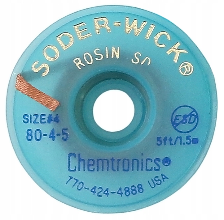 Plecionka do cyny Chemtronics plecionka miedziana 2,8 mm x 1,5 m