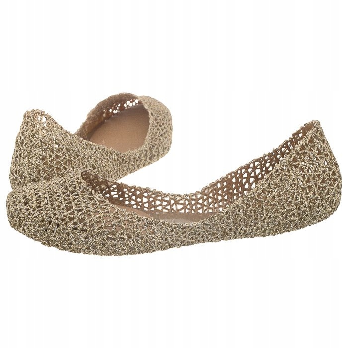 Dámské baleríny Melissa Campana Papel VII Glitter Zlaté 31512