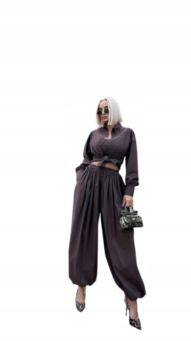 Kalhoty Miragio Just Unique Hnědá Xs/s