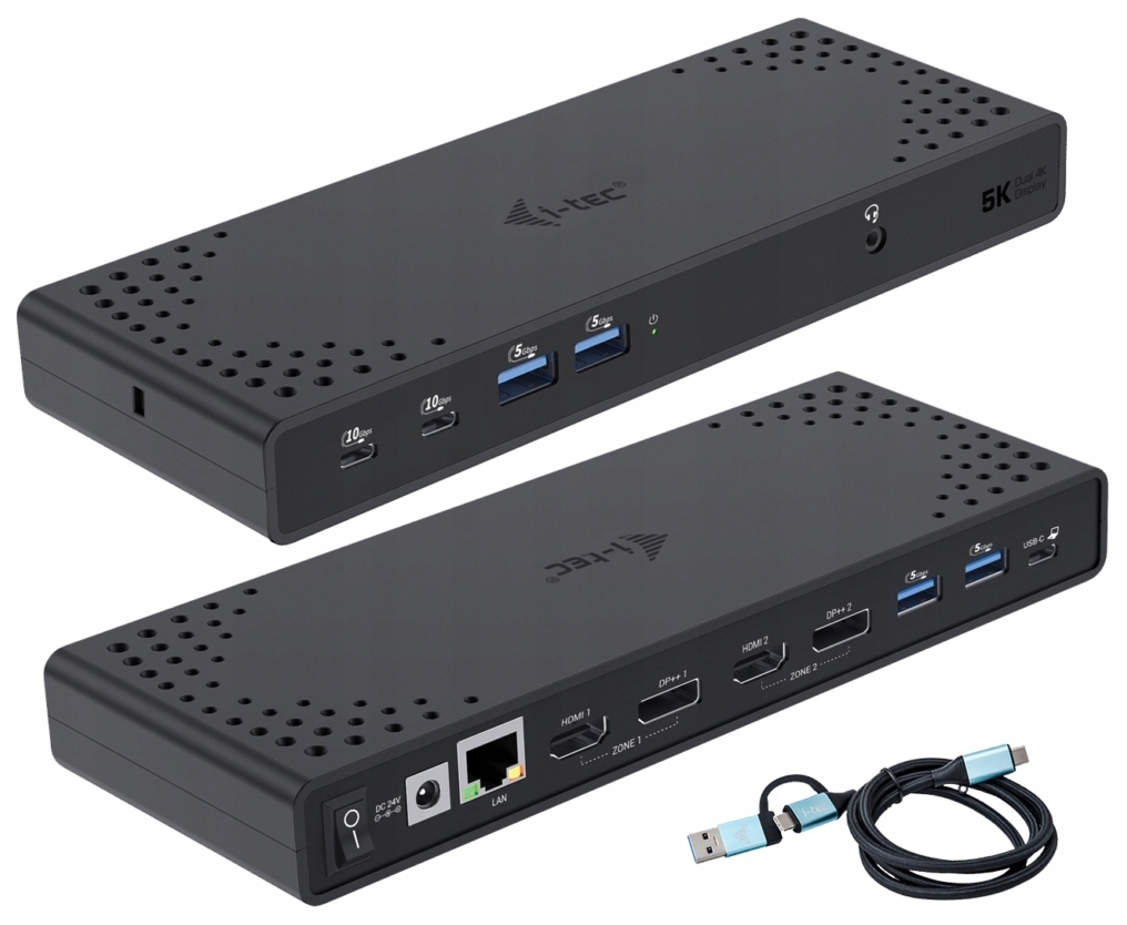 i-Tec Usb 3.0 Usb-c Thunderbolt Dual Display Docking Station Pd 100W…