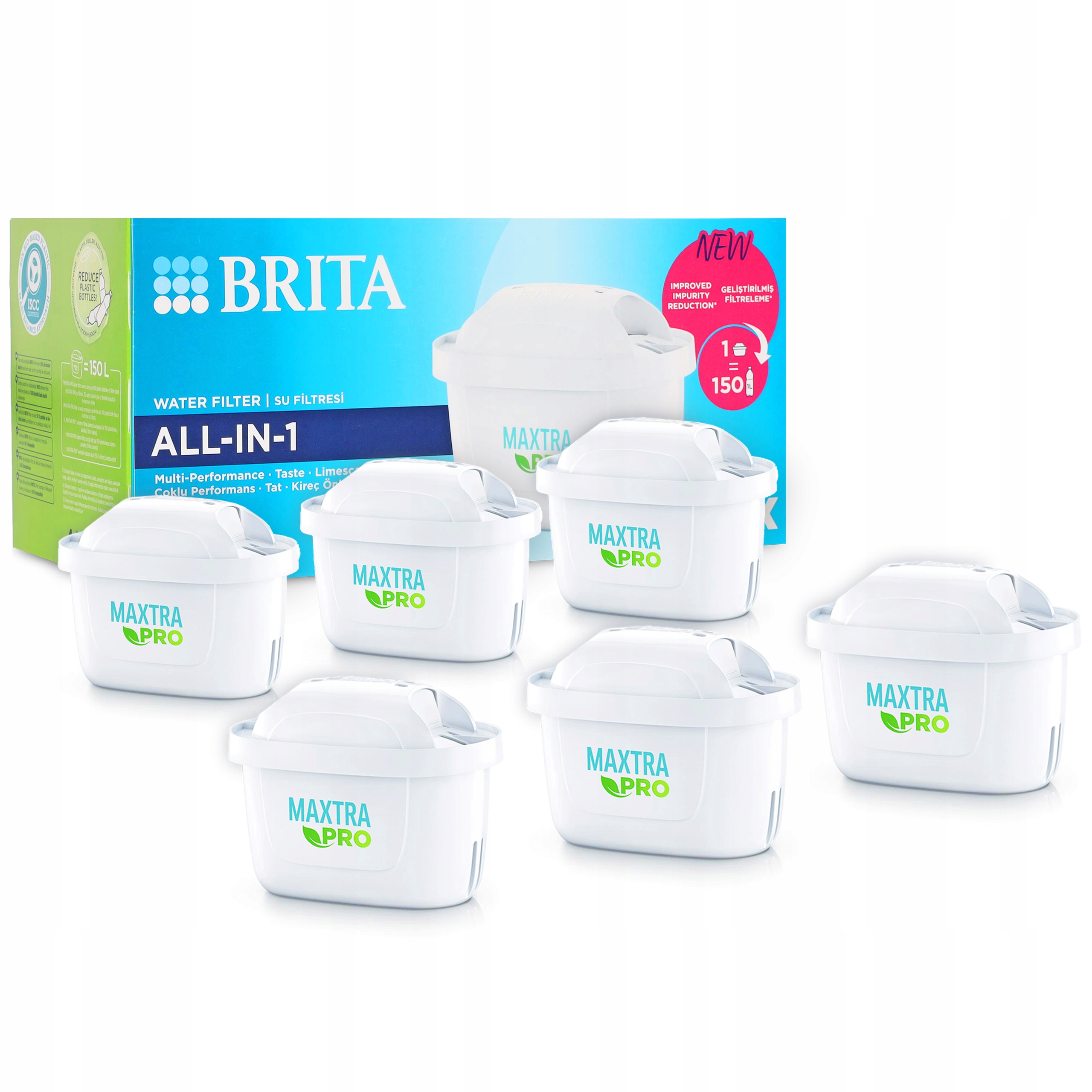 6x Wkład filtr do wody Brita Maxtra Pro Oryginał