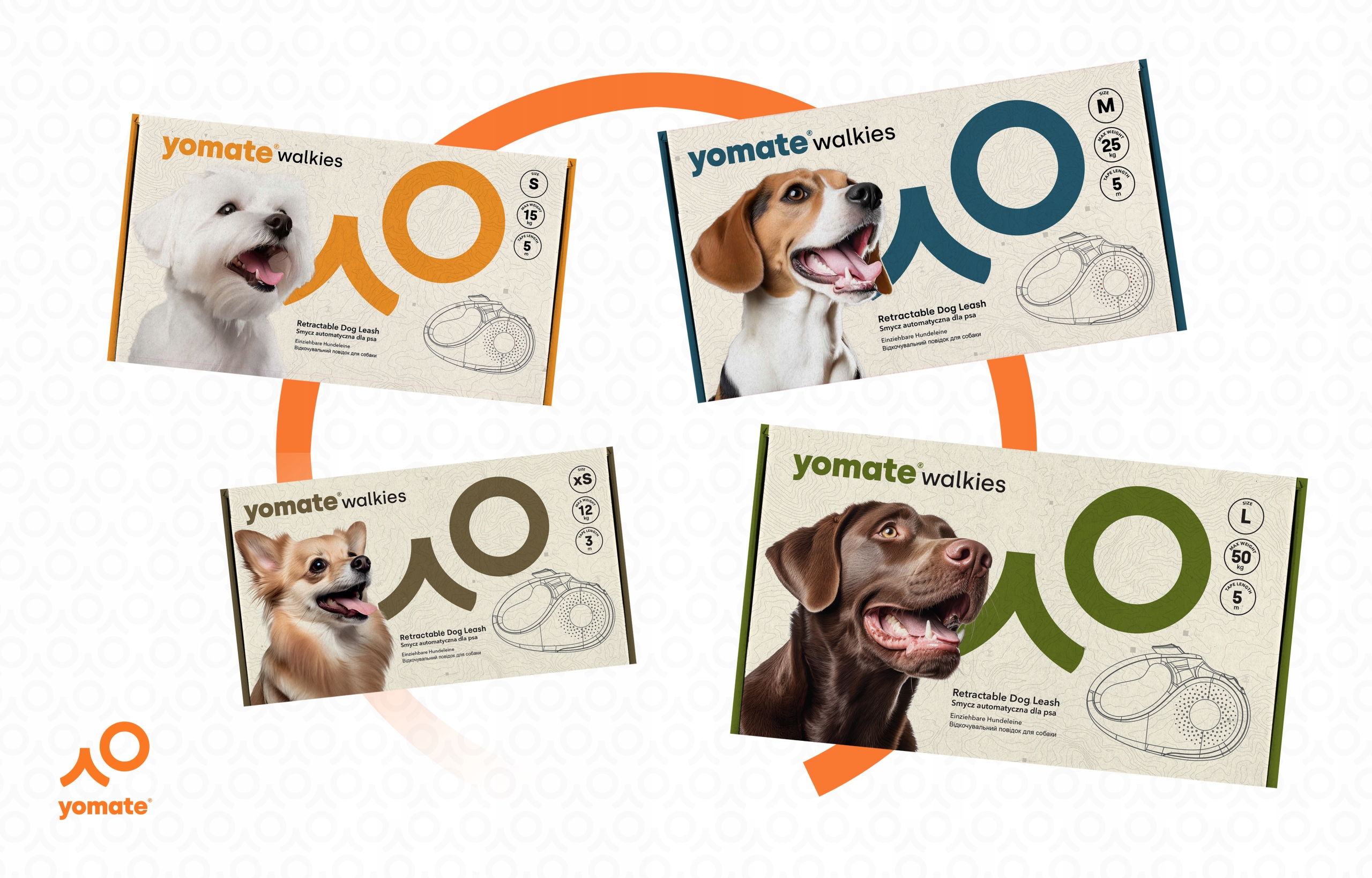 MAŁY PIES do 15 KG - LEKKA SMYCZ dla PSA / AUTOMATYCZNA MOCNA TAŚMA ZWIJANA Cechy dodatkowe z blokadą