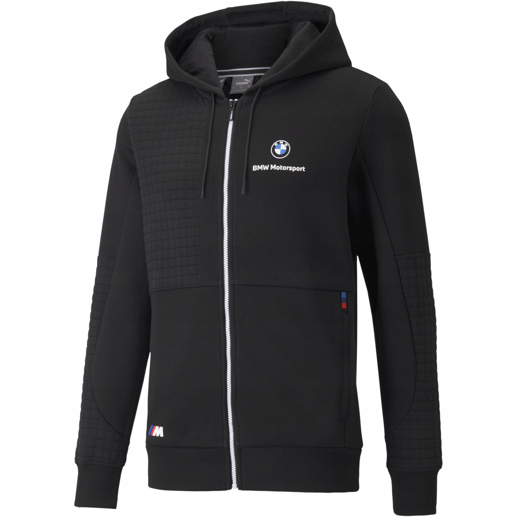 pánská mikina Puma Bmw Mms s kapucí, rozepínací na zip, velikost 531187 01, vel. M