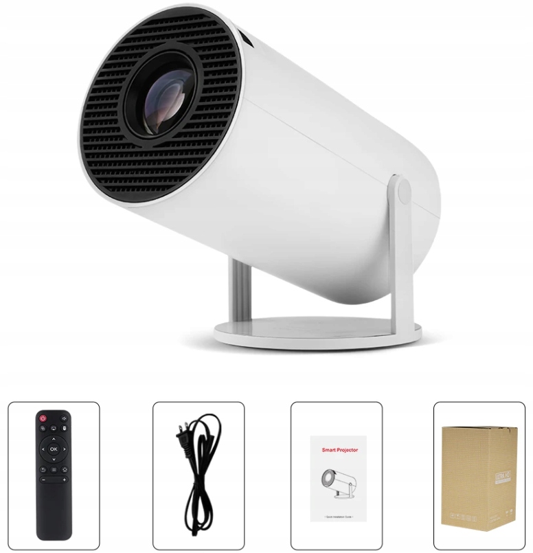 PROJEKTOR RZUTNIK 4K ANDROID TV 11 Wifi6 2.4G/5.8G BT5.0 40-130"