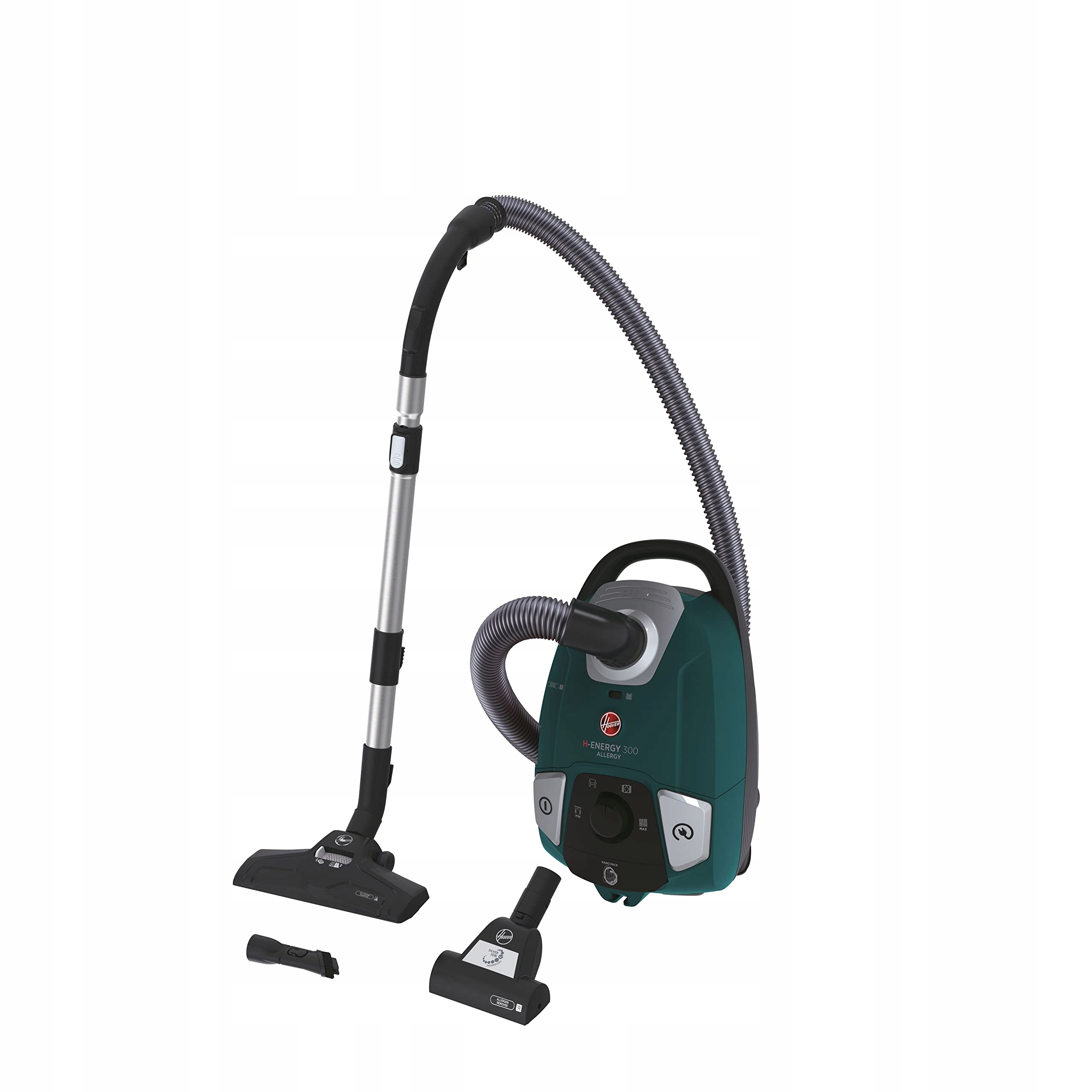 Hoover HE330ALG Podlahový vysavač 3,5l sáček Hepa filtr tichý 72 dBA