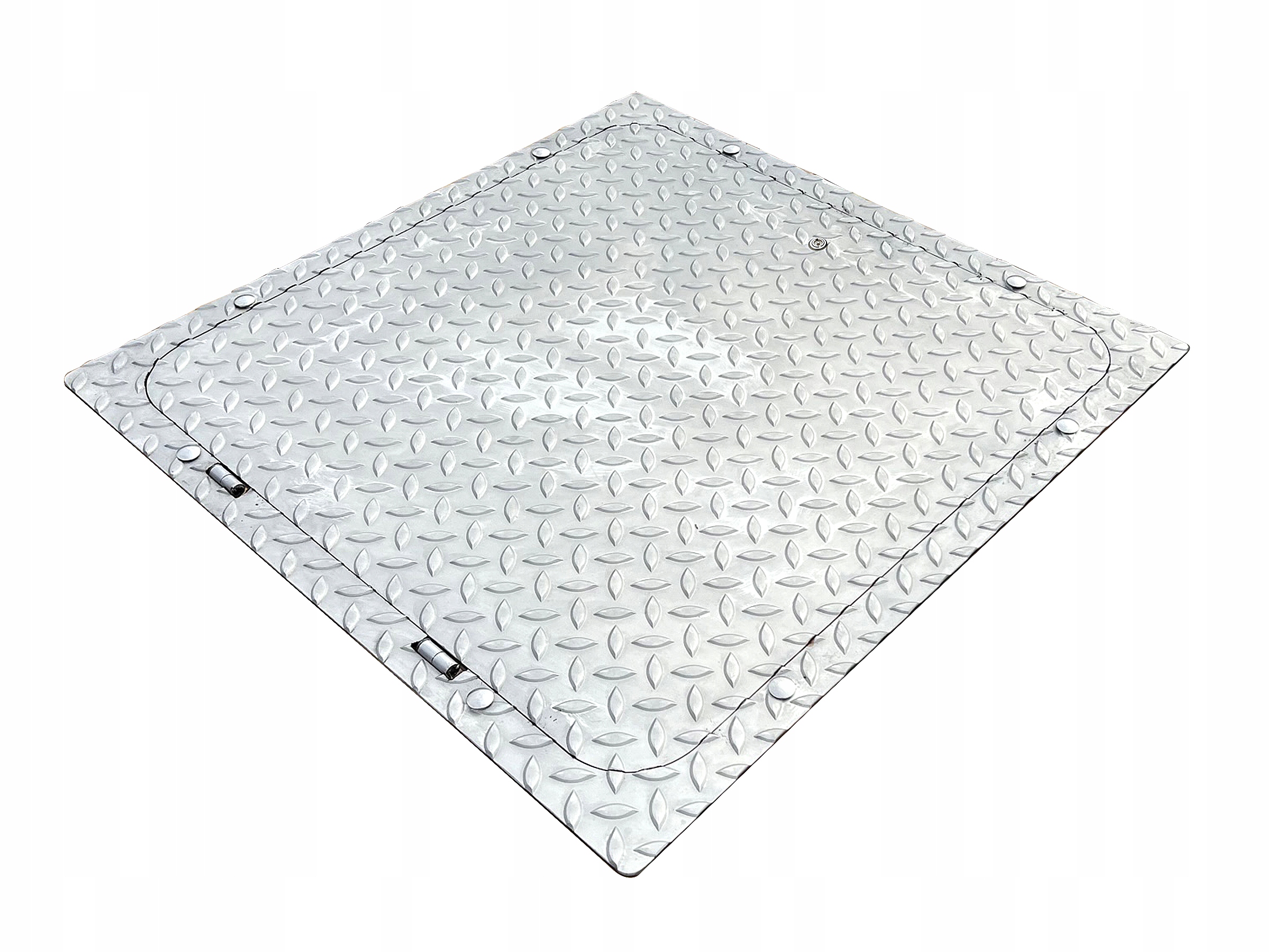 Revizní Poklop Šachta 400x400 Nerezová Ocel Rýhovaná