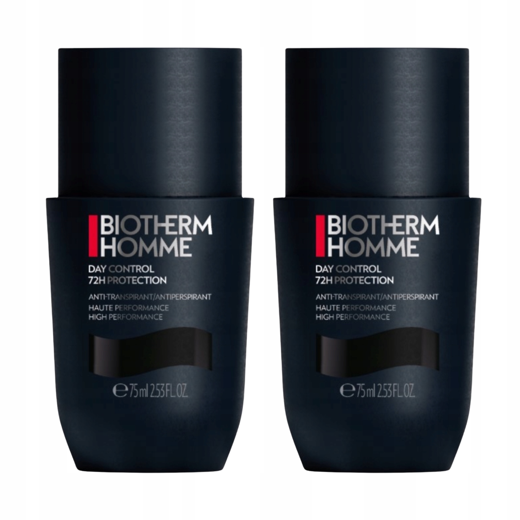 2x Biotherm Homme Day Control 72H Protection antiperspirant roll-on 75 ml