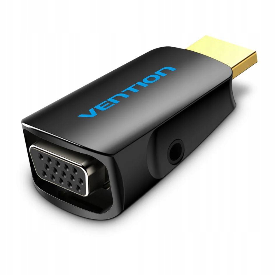 Adapter Hdmi na Vga z Konektorem Audio 3.5mm Vention 1080p