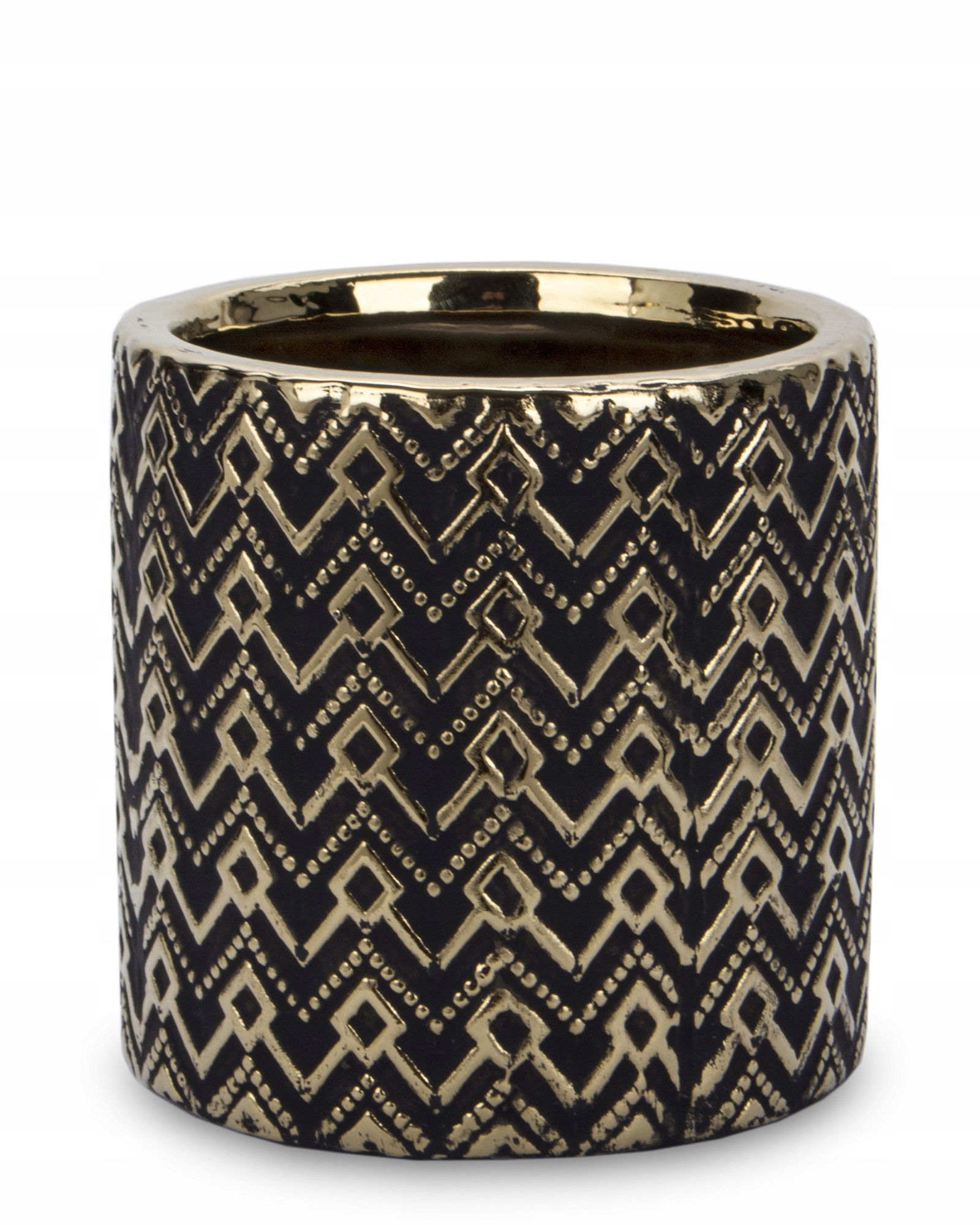 Osłonka na doniczkę Black Vintage