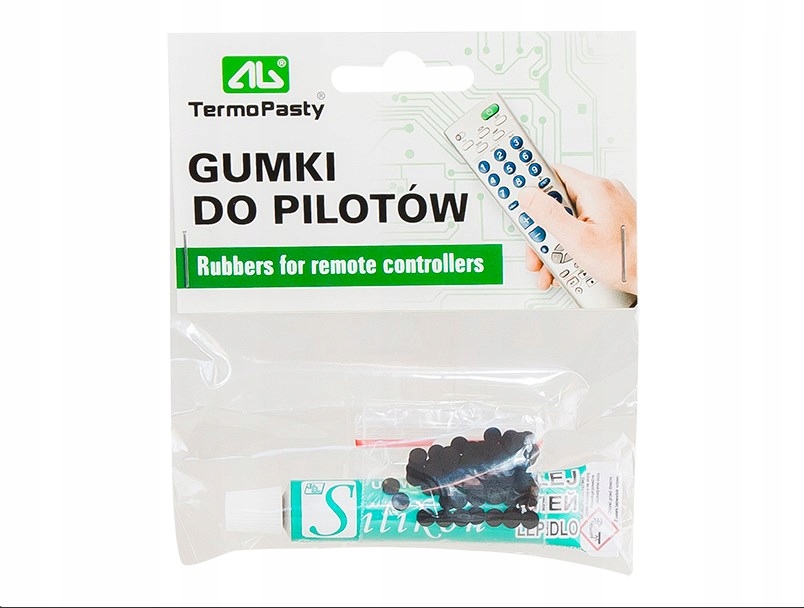 Gumki do pilotów z klejem 100szt
