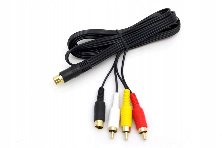 You2K Kabel przewód TV s-video + composite AV do konsoli Sega Saturn