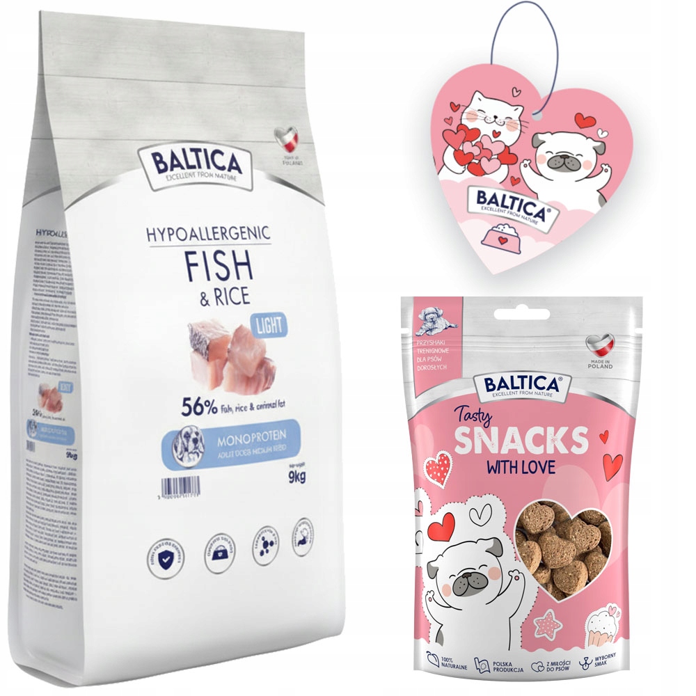 Baltica Adult Fish & Rice Ryby Morskie Z Ryżem M 9kg Srednie Rasy