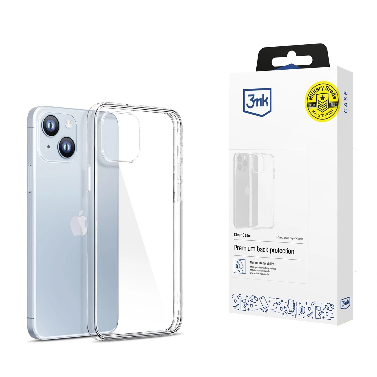 Etui 3mk Clear Case na iPhone 14 Plus przezroczyste