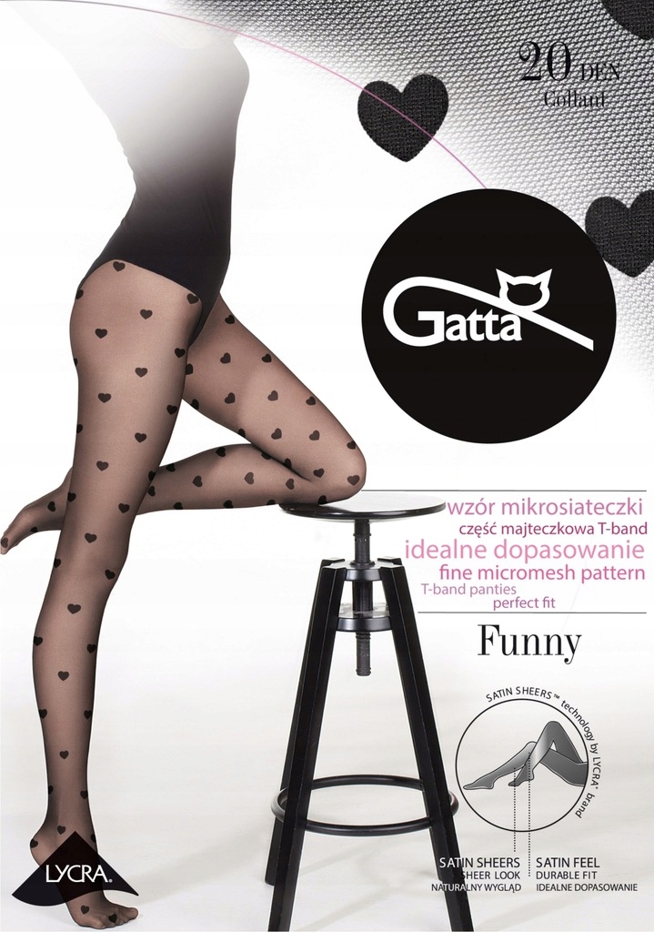 

Rajstopy Gatta Funny 08 r 3/M Serduszka