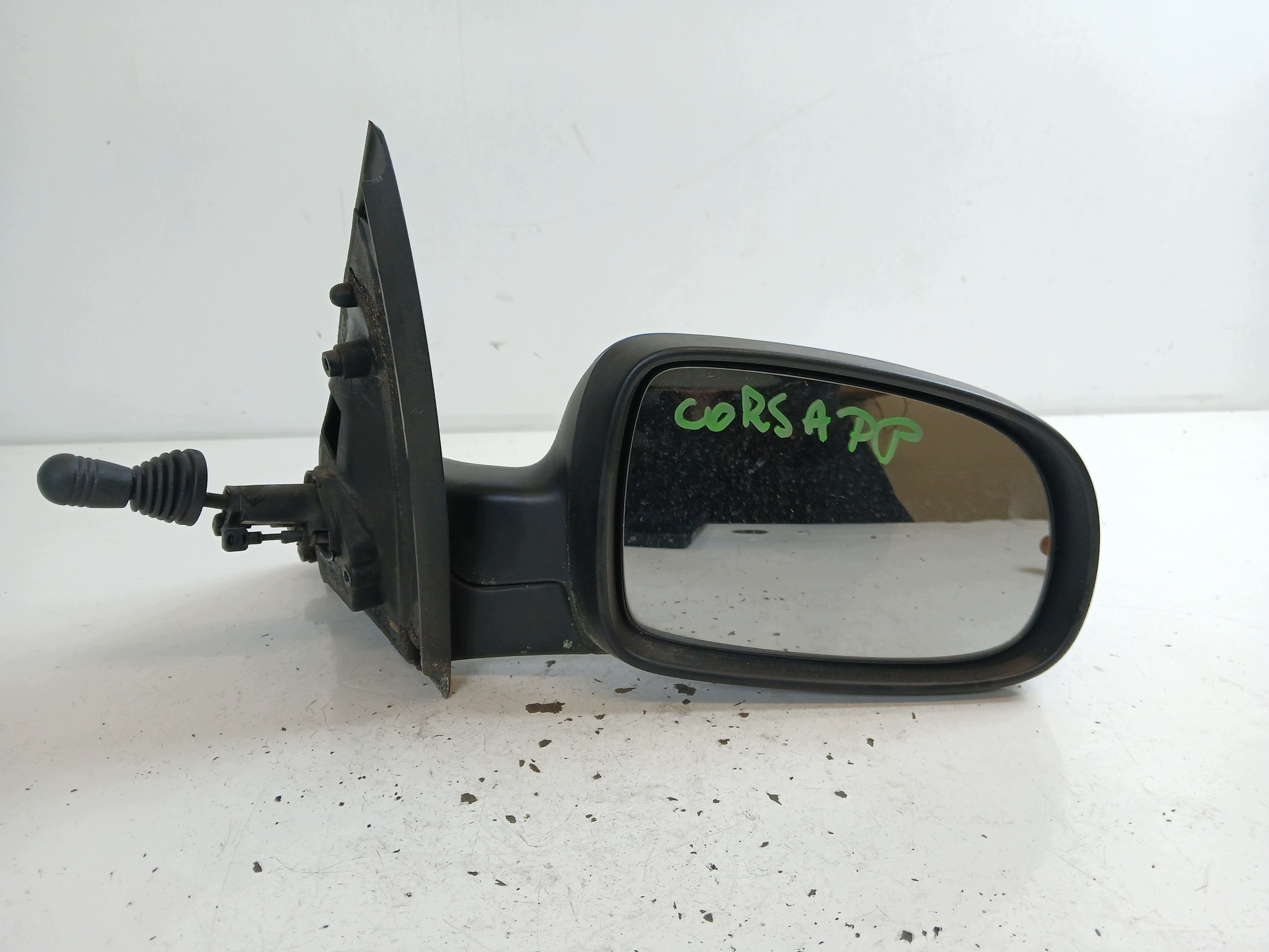 OPEL CORSA C mirror right blue manually