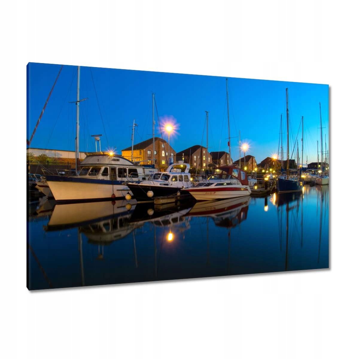 Obrazy 120x80 Přístav v noci