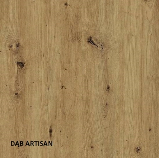 Komplet Stół 60x60 + 2x Taboret Loft DĄB ARTISAN B Kod producenta Kpl.60-60.DA