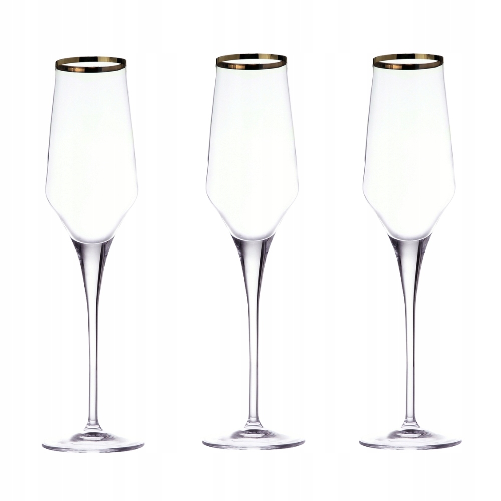 Villa Italia Poháre na šampanské 200 ml 6 kusov Contessa Gold