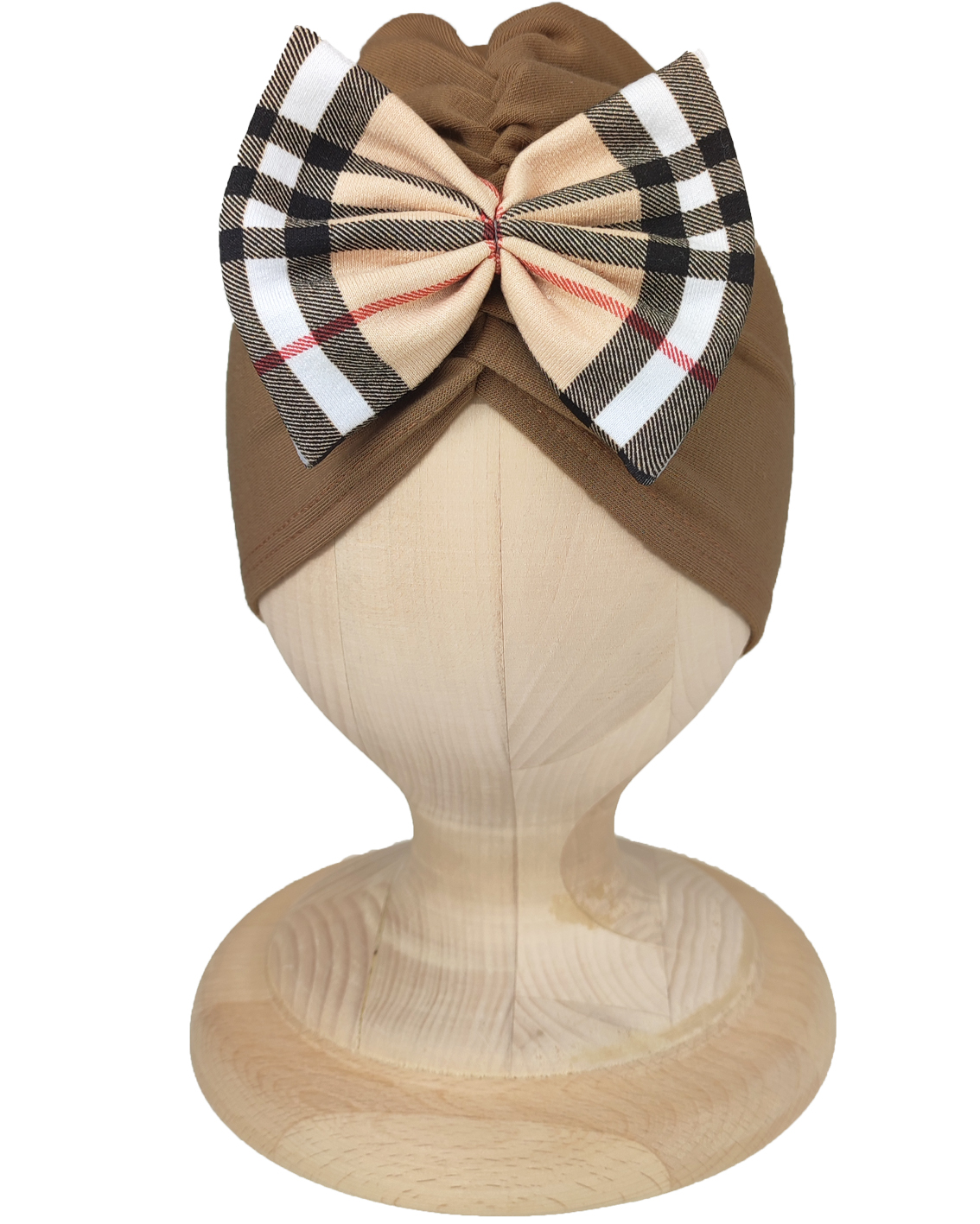 

Czapka jesienna Turban Marszczony z kokardką 44-47