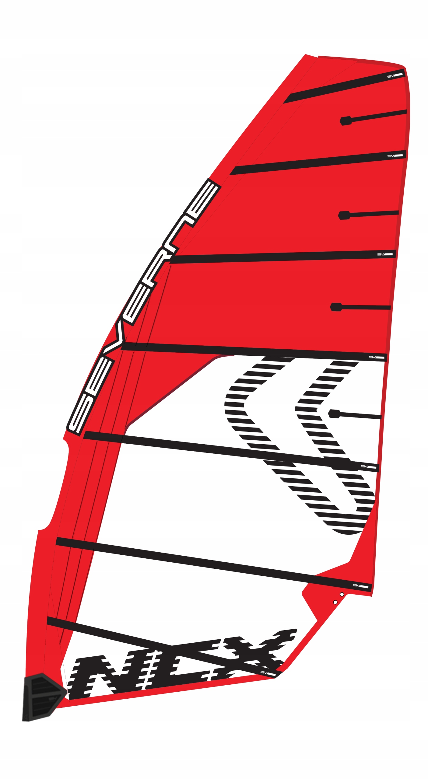 Windsurfingová plachta Severne 2025 Ncx Red 7,2