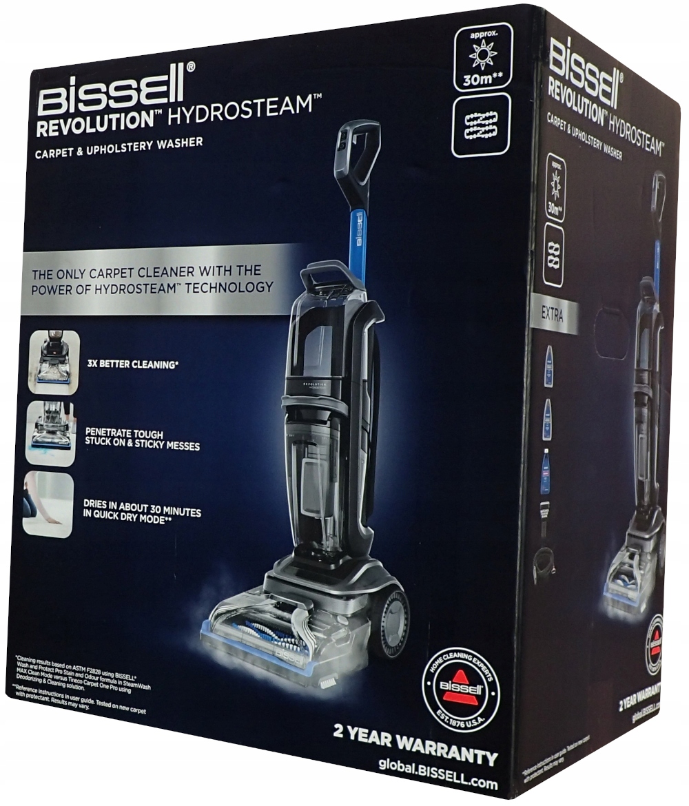 Tepovač kobercov a čalúnenia Bissell 3670N Revolution Hydrosteam